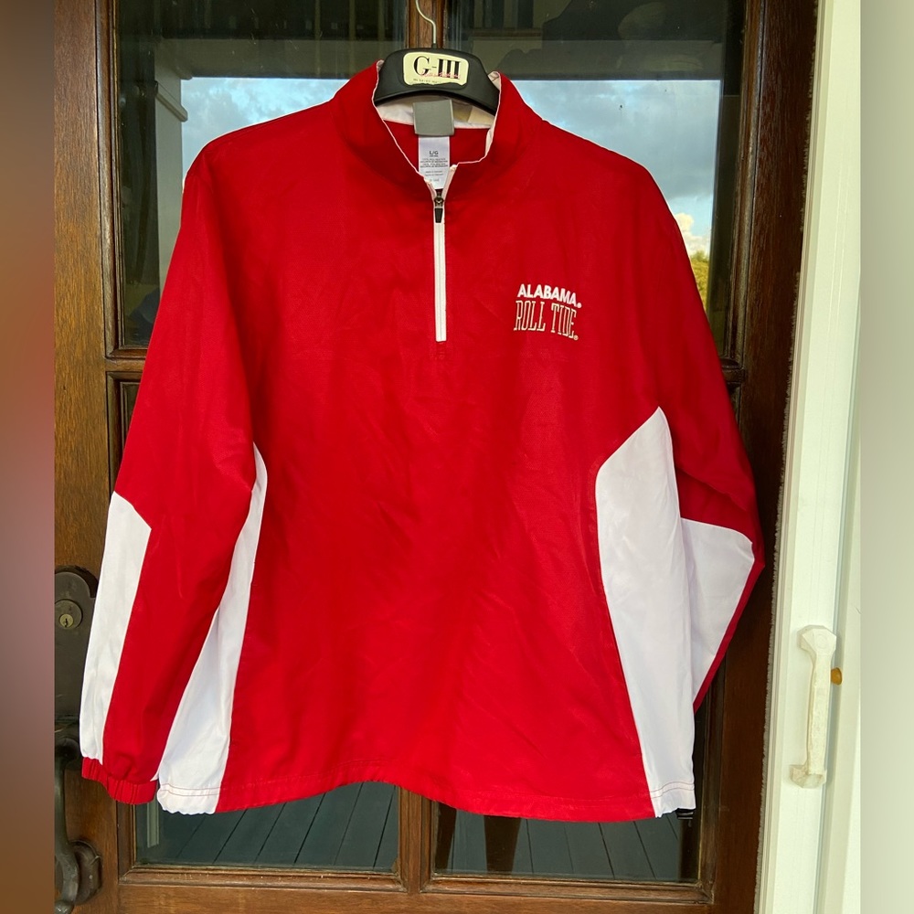 University of ALABAMA Roll Tide Knights Apparel quarter zip windbreaker (L)‎